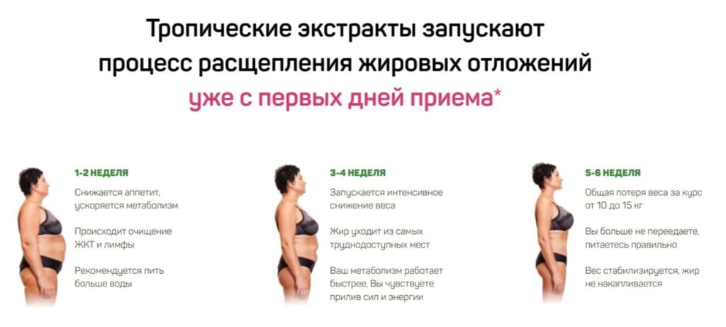 Чудо Фрукт для похудения - принцип действия таблеток
