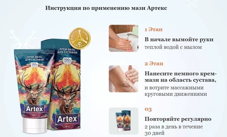 Мазь Артекс (Artex) - инструкция по применению