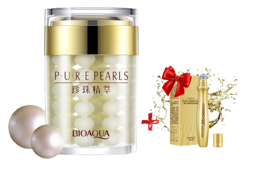 BioAqua Pure Pearls Увлажняющий крем для лица с натуральной жемчужной пудрой, отзывы