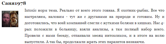 Интоксик – отзывы