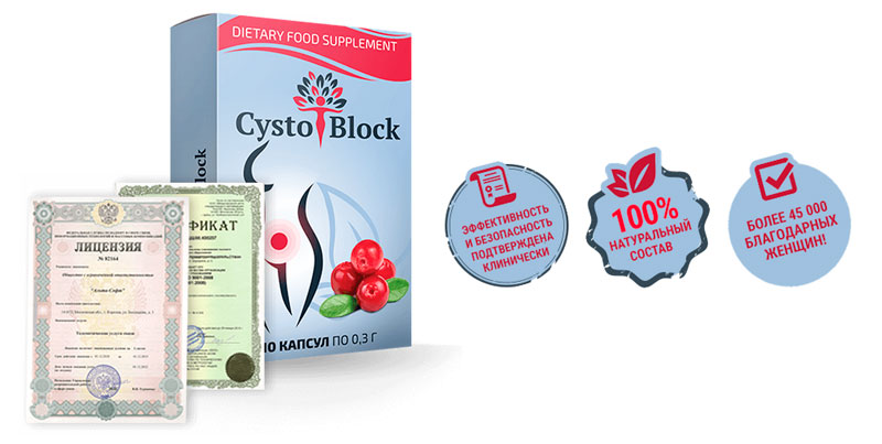 Преимущества CystoBlock